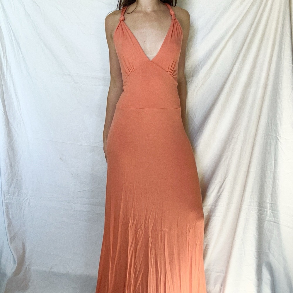 2000s Spiegel Drop Waist Maxi Gown Y2K Vacation Feminine Romantic Fairy
